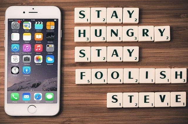Stay hungry en dan heeft Steve Jobs het niet over eten…